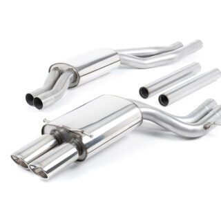 MILLTEK - SSXAU002 - AUDI RS4 B5 V6 BI-TURBO AVANT 2000&GT;2002 / S4 2.7T QUATTRO B5 1997>2001 CAT-BACK