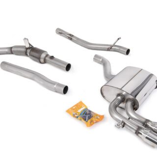 MILLTEK - SSXAU087 - AUDI A3 2.0T FSI QUATTRO 5 DOOR SPORTBACK 2004&GT;2012 TURBO-BACK INCLUDING HI-FLOW SPORTS CAT