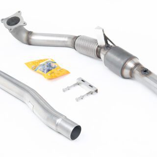 MILLTEK - SSXAU1046 - AUDI TT MK2 TTS QUATTRO 2008&GT;2014 CAST DOWNPIPE WITH RACE CAT