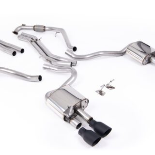 MILLTEK - SSXAU1114 - AUDI S5 3.0 V6 TURBO COUPE/SPORTBACK B9 (SPORT DIFF MODELS ONLY &AMP; WITH BRACE BARS) - LEFT HAND DRIVE CARS ONLY 2017&GT;2026 CAT-BACK