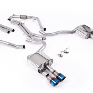 MILLTEK - SSXAU1116 - AUDI S5 3.0 V6 TURBO COUPE/SPORTBACK B9 (SPORT DIFF MODELS ONLY &AMP; WITH BRACE BARS) - LEFT HAND DRIVE CARS ONLY 2017&GT;2026 CAT-BACK