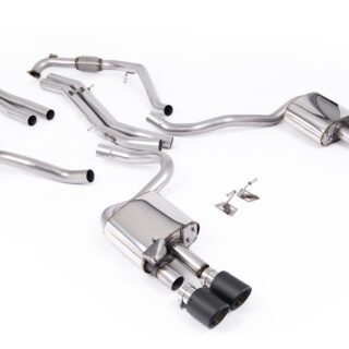 MILLTEK - SSXAU1117 - AUDI S5 3.0 V6 TURBO COUPE/SPORTBACK B9 (SPORT DIFF MODELS ONLY &AMP; WITH BRACE BARS) - LEFT HAND DRIVE CARS ONLY 2017&GT;2026 CAT-BACK