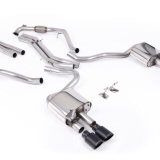 MILLTEK - SSXAU1118 - AUDI S5 3.0 V6 TURBO COUPE/SPORTBACK B9 (SPORT DIFF MODELS ONLY &AMP; WITH BRACE BARS) - LEFT HAND DRIVE CARS ONLY 2017&GT;2026 CAT-BACK