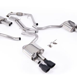 MILLTEK - SSXAU1121 - AUDI S5 3.0 V6 TURBO COUPE/SPORTBACK B9 (SPORT DIFF MODELS ONLY &AMP; WITH BRACE BARS) - LEFT HAND DRIVE CARS ONLY 2017&GT;2026 CAT-BACK