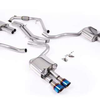 MILLTEK - SSXAU1123 - AUDI S5 3.0 V6 TURBO COUPE/SPORTBACK B9 (SPORT DIFF MODELS ONLY &AMP; WITH BRACE BARS) - LEFT HAND DRIVE CARS ONLY 2017&GT;2026 CAT-BACK