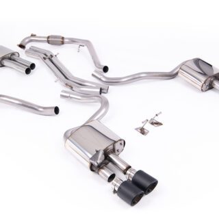 MILLTEK - SSXAU1124 - AUDI S5 3.0 V6 TURBO COUPE/SPORTBACK B9 (SPORT DIFF MODELS ONLY &AMP; WITH BRACE BARS) - LEFT HAND DRIVE CARS ONLY 2017&GT;2026 CAT-BACK