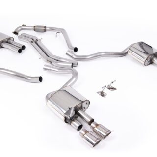 MILLTEK - SSXAU1125 - AUDI S5 3.0 V6 TURBO COUPE/SPORTBACK B9 (SPORT DIFF MODELS ONLY &AMP; WITH BRACE BARS) - LEFT HAND DRIVE CARS ONLY 2017&GT;2026 CAT-BACK