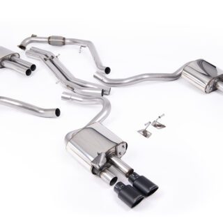 MILLTEK - SSXAU1126 - AUDI S5 3.0 V6 TURBO COUPE/SPORTBACK B9 (SPORT DIFF MODELS ONLY &AMP; WITH BRACE BARS) - LEFT HAND DRIVE CARS ONLY 2017&GT;2026 CAT-BACK