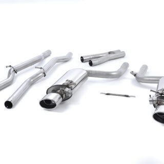 MILLTEK - SSXAU116 - AUDI RS4 B7 4.2 V8 SALOON AVANT AND CABRIOLET - V1 &AMP; ECE SYSTEMS 2006&GT;2008 CAT-BACK