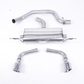 MILLTEK - SSXAU143 - AUDI TT MK2 2.0 TFSI 2WD 2006&GT;2011 CAT-BACK