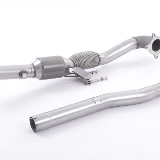 MILLTEK - SSXAU200 - AUDI 1.8 TSI - 2.0 TFSI / SEAT 2.0TFSI / SKODA 2.0TSI-TFSI /VW 2.0T TSI-TFSI CAST DOWNPIPE WITH HJS HIGH FLOW SPORTS CAT