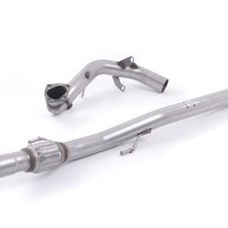 MILLTEK - SSXAU297 - AUDI A1 1.4 TFSI S LINE 185PS S TRONIC / SEAT IBIZA CUPRA 1.4 TSI 180PS / SKODA FABIA VRS 1.4 TSI 180BHP HATCH / VW POLO GTI 1.4 TSI 180PS 7SPD DSG 2010&GT;2015 LARGE-BORE DOWNPIPE AND DE-CAT