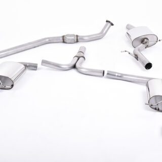 MILLTEK - SSXAU302 - AUDI A4 2.0 TFSI S LINE B8 (2WD AND QUATTRO TIPTRONIC-ONLY) SALOON &AMP; AVANT / A5 COUPÈ S LINE 2.0 TFSI 2WD AND QUATTRO S TRONIC CAT-BACK