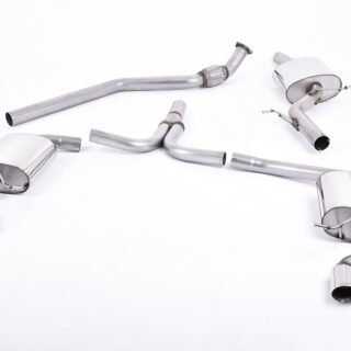 MILLTEK - SSXAU303 - AUDI A4 2.0 TFSI S LINE B8 (2WD AND QUATTRO TIPTRONIC-ONLY) SALOON &AMP; AVANT / A5 COUPÈ S LINE 2.0 TFSI CAT-BACK