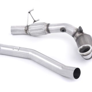 MILLTEK - SSXAU495 - AUDI S1 ​​2.0 TFSI QUATTRO 2014&GT;2018 LARGE BORE DOWNPIPE AND HI-FLOW SPORTS CAT