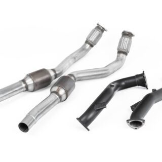 MILLTEK - SSXAU554 - AUDI S6 4.0 TFSI C7 QUATTRO / S7 SPORTBACK 4.0 TFSI QUATTRO S TRONIC / RS6 C7 4.0 TFSI BITURBO QUATTRO / RS7 C7 SPORTBACK 4.0 V8 TFSI BITURBO 2012&GT;2018 LARGE BORE DOWNPIPES AND HI-FLOW SPORTS CATS