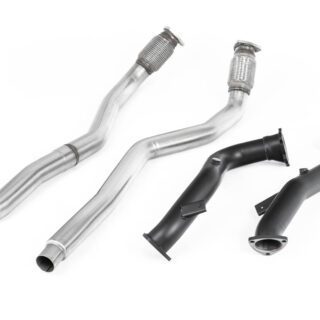 MILLTEK - SSXAU634 - AUDI S6 C7 / S7 4G8 / RS6 C7 4.0 TFSI - RS7 C7 4.0 V8 TFSI BITURBO 2012&GT;2018 LARGE-BORE DOWNPIPES AND CAT BYPASS PIPES