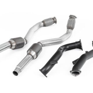 MILLTEK - SSXAU635 - AUDI S6 C7 / S7 4G8 / RS6 C7 4.0 TFSI - RS7 C7 4.0 V8 TFSI BITURBO 2012&GT;2018 LARGE BORE DOWNPIPES AND HI-FLOW SPORTS CATS
