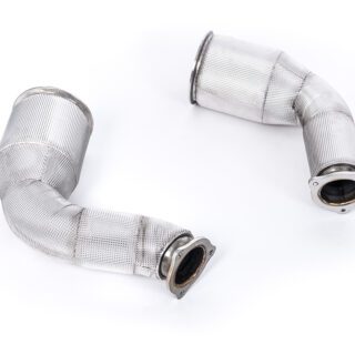 MILLTEK - SSXAU820 - AUDI RS4 B9 2.9 V6 TURBO AVANT / RS5 B9 2.9 V6 TURBO COUPE-SPORTBACK (OPF/GPF MODELS) 2019&GT;2026 LARGE-BORE DOWNPIPE AND DE-CAT