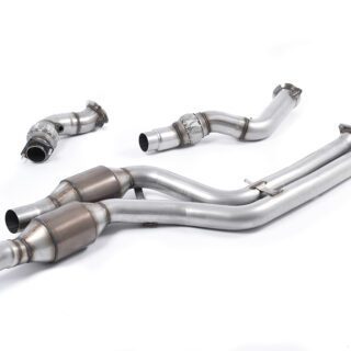 MILLTEK - SSXBM1030 - BMW 3 SERIES F80 M3 &AMP; M3 COMPETITION SALOON (NON OPF/GPF MODELS ONLY) / 4 SERIES F82/83 M4 COUPE/CONVERTIBLE & M4 COMPETITION COUPÈ (NON-OPF EQUIPPED MODELS ONLY) 2014&GT;2018 LARGE BORE DOWNPIPES AND HI-FLOW SPORTS CATS