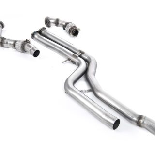 MILLTEK - SSXBM1031 - BMW 3 SERIES F80 M3 &AMP; M3 COMPETITION SALOON (NON OPF/GPF MODELS ONLY) / 4 SERIES F82/83 M4 COUPE/CONVERTIBLE & M4 COMPETITION COUPÈ (NON-OPF EQUIPPED MODELS ONLY) 2014&GT;2018 LARGE-BORE DOWNPIPE AND DE-CAT