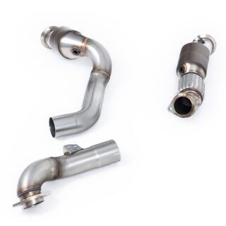 MILLTEK - SSXBM1235 - BMW 2 SERIES M2 COUPE G87 S58 - 3/4 SERIES G80/G81-G82/G83 M3/M4 & M3/M4 COMPETITION S58 3.0 TURBO (OPF/GPF EQUIPPED CARS ONLY) 2020&GT;2026 LARGE BORE DOWNPIPE AND HI-FLOW SPORTS CAT