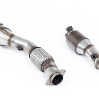 MILLTEK - SSXBM1333 - BMW 2 SERIES M2 COUPE G87 S58 / 3-4 SERIES G80/G81-G82/G83 M3-M4 & M3-M4 COMPETITION S58 3.0 TURBO (OPF/GPF MODELS) 2020&GT;2026 LARGE BORE DOWNPIPE AND HI-FLOW SPORTS CAT