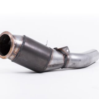 MILLTEK - SSXBM977 - BMW 4 SERIES F32 428I COUPÈ (MANUAL/AUTOMATIC GEARBOX WITHOUT TOW BAR NONE XDRIVE &AMP; N20 ENGINE ONLY) 2014&GT;2018 LARGE BORE DOWNPIPE AND HI-FLOW SPORTS CAT