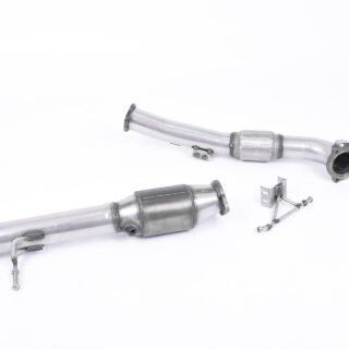 MILLTEK - SSXFD067 - FORD FOCUS MK2 RS 2.5T 305PS 2009&GT;2010 LARGE BORE DOWNPIPE AND HI-FLOW SPORTS CAT