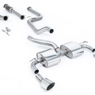 MILLTEK - SSXFD069 - FORD FOCUS MK2 RS 2.5T 305PS 2009&GT;2010 TURBO-BACK INCLUDING HI-FLOW SPORTS CAT