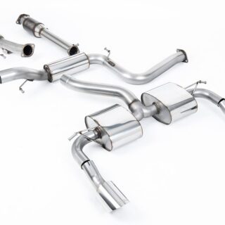 MILLTEK - SSXFD071 - FORD FOCUS MK2 RS 2.5T 305PS 2009&GT;2010 TURBO-BACK INCLUDING HI-FLOW SPORTS CAT