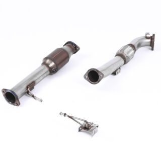MILLTEK - SSXFD082 - FORD FOCUS MK2 RS 2.5T 305PS 2009&GT;2010 LARGE BORE DOWNPIPE AND HI-FLOW SPORTS CAT