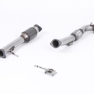 MILLTEK - SSXFD164 - FORD FOCUS MK2 ST 225 2005&GT;2010 LARGE BORE DOWNPIPE AND HI-FLOW SPORTS CAT