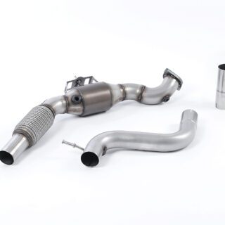 MILLTEK - SSXFD169 - FORD MUSTANG 2.3 ECOBOOST (S550 FASTBACK) 2015&GT;2018 / (S650 FASTBACK) 2024>2026 LARGE BORE DOWNPIPE AND HI-FLOW SPORTS CAT