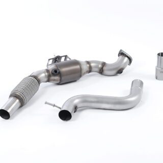 MILLTEK - SSXFD170 - FORD MUSTANG 2.3 ECOBOOST (S550 FASTBACK) 2015&GT;2018 / (S650 FASTBACK) 2024>2026 LARGE BORE DOWNPIPE AND HI-FLOW SPORTS CAT
