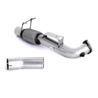 MILLTEK - SSXFD195 - FORD FOCUS MK3 RS 2.3-LITRE ECOBOOST 4WD 5-DOOR HATCHBACK 2016&GT;2018 LARGE-BORE DOWNPIPE AND DE-CAT