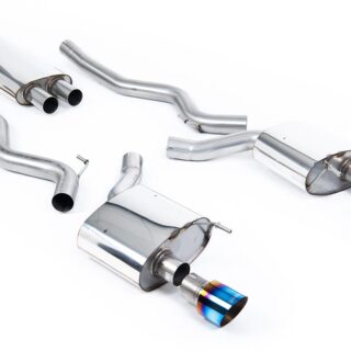 MILLTEK - SSXFD225 - FORD MUSTANG 2.3 ECOBOOST (S550 FASTBACK) 2015>2018 / (S650 FASTBACK) 2024>2026 CAT-BACK