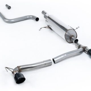 MILLTEK - SSXFD388 - FORD FIESTA MK7/MK8 1.0T ECOBOOST ST-LINE 3 &AMP; 5 DOOR (100 &AMP; 125PS OPF/GPF MODELS ONLY) - MAXTON DUAL OUTLET KITS 2019&GT;2026 PARTICULATE FILTER-BACK