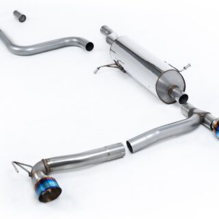 MILLTEK - SSXFD390 - FORD FIESTA MK7/MK8 1.0T ECOBOOST ST-LINE 3 &AMP; 5 DOOR (100 &AMP; 125PS OPF/GPF MODELS ONLY) - MAXTON DUAL OUTLET KITS 2019&GT;2026 PARTICULATE FILTER-BACK