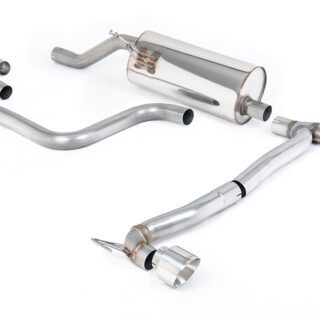 MILLTEK - SSXFD412 - FORD FIESTA MK7/MK8 1.0T ECOBOOST ST-LINE 3 &AMP; 5 DOOR (155PS HYBRID OPF/GPF MODELS ONLY) - MAXTON DESIGNS DUAL OUTLET KITS 2020&GT;2026 PARTICULATE FILTER-BACK