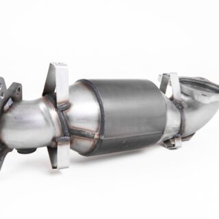 MILLTEK - SSXHO238 - HONDA-ACURA CIVIC TYPE R FK8-FL5 2.0 I-VTEC 2017>2026 CAST DOWNPIPE WITH HJS HIGH FLOW SPORTS CAT