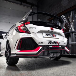 MILLTEK - SSXHO245 - HONDA / ACURA CIVIC TYPE R FK8 2.0 I-VTEC (BOTH OPF/GPF &AMP; NON OPF/GPF MODELS) 2017&GT;2022 CAT-BACK