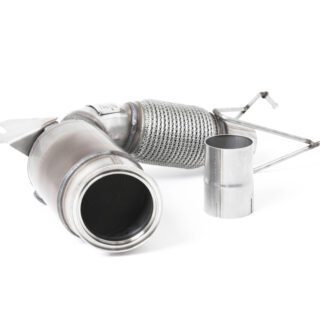 MILLTEK - SSXM450 - NEW MINI MK3 (F55-F56) MINI COOPER S 2.0 TURBO / MK3 MINI JCW & GP3 2.0 TURBO WITH GPF/OPF ONLY 2019&GT;2026 LARGE BORE DOWNPIPE AND HI-FLOW SPORTS CAT