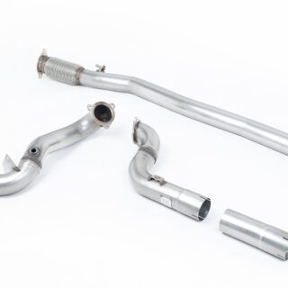 MILLTEK - SSXMZ150 - MERCEDES A-CLASS A35 AMG 2.0 TURBO (W177 HATCH ONLY OPF/GPF MODELS) 2019&GT;2026 LARGE-BORE DOWNPIPE AND DE-CAT