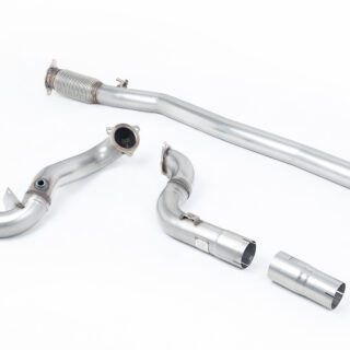 MILLTEK - SSXMZ158 - MERCEDES A-CLASS A35 AMG 2.0 TURBO (W177 HATCH ONLY OPF/GPF MODELS) 2019&GT;2026 LARGE-BORE DOWNPIPE AND DE-CAT