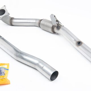 MILLTEK - SSXSE143 - SEAT LEON CUPRA R 2.0 TSI 265PS / VW BEETLE 2.0 TSI - GOLF MK5 GTI 2.0T FSI - GOLF MK6 GTI 2.0 TSI 210PS - SCIROCCO R LARGE-BORE DOWNPIPE AND DE-CAT