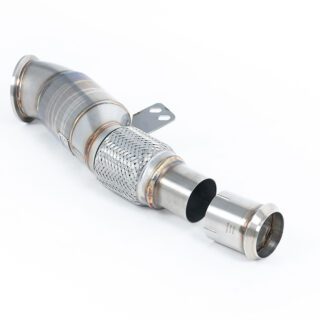 MILLTEK - SSXTY168 - BMW 2 SERIES M240I / 3 SERIES M340I / 4 SERIES M440I / Z4 G29 3.0 I6 (B58) - TOYOTA SUPRA A90 COUPE 3.0 TURBO (OPF/GPF MODELS ONLY) 2019&GT;2026 LARGE BORE DOWNPIPE AND HI-FLOW SPORTS CAT