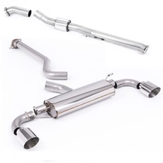 MILLTEK - OPF OFF WITH RESONATOR + CAT-BACK SILENCER NO RESONATOR - TOYOTA YARIS GR 1.6T GEN2 280HP 2024&GT;