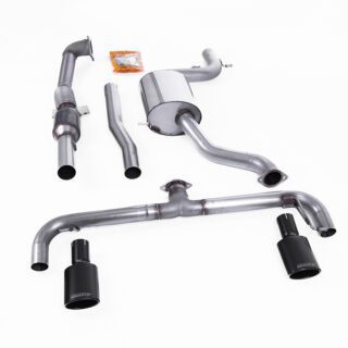 MILLTEK - SSXVW144 - VOLKSWAGEN SCIROCCO R 2009&GT;2016 TURBO-BACK INCLUDING HI-FLOW SPORTS CAT