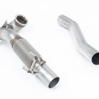 MILLTEK - SSXVW262 - SEAT LEON CUPRA 280 &AMP; 290 2.0 TSI / VOLKSWAGEN GOLF MK7 GTI - GOLF MK7.5 GTI (NON OPF/GPF MODELS) 2013&GT;2018 LARGE-BORE DOWNPIPE AND DE-CAT